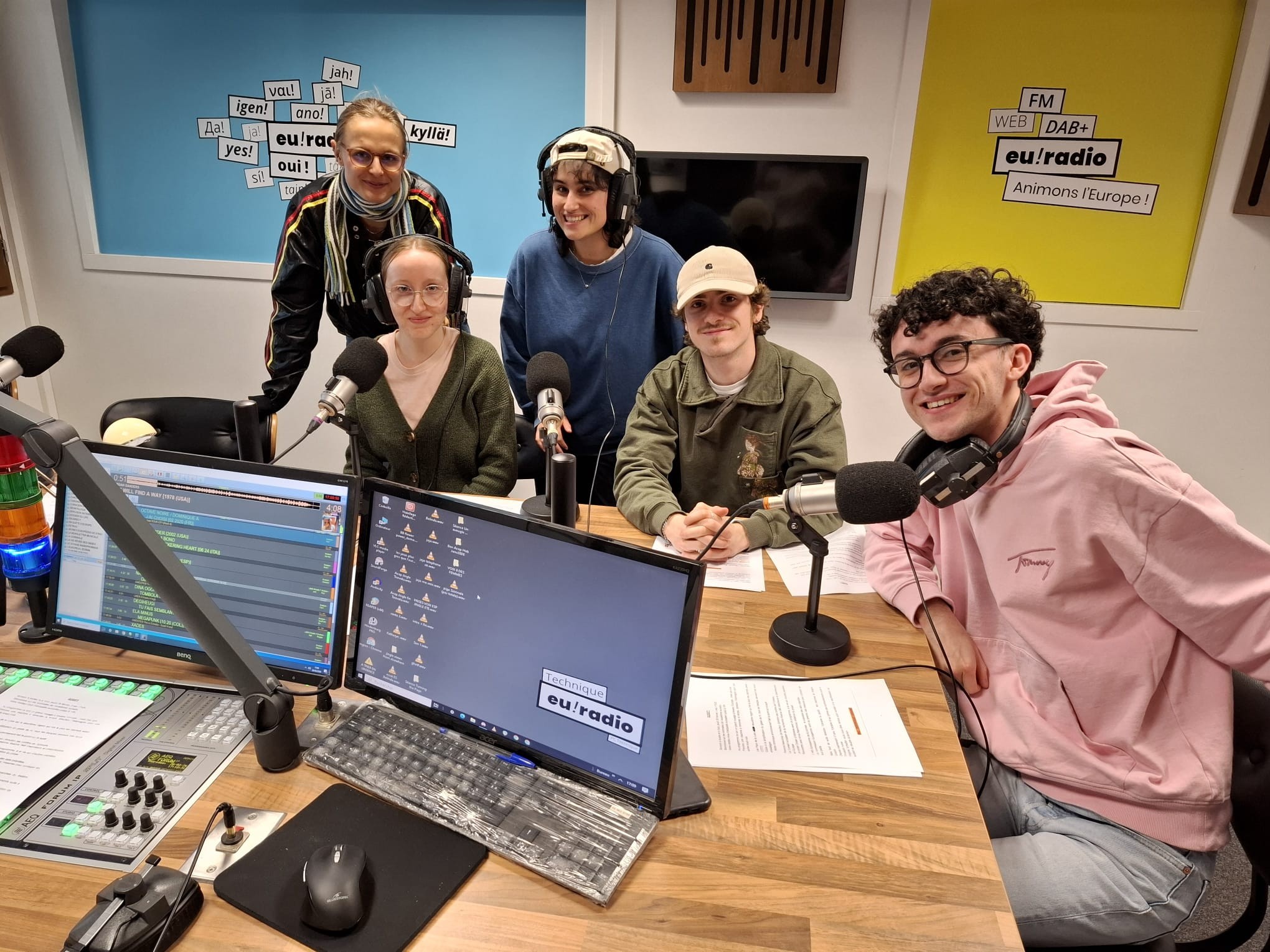 L'Académie euradio en studio pour le direct du 26 février. L'Académie euradio aux commandes de la Soirinale du 23 au 27 février